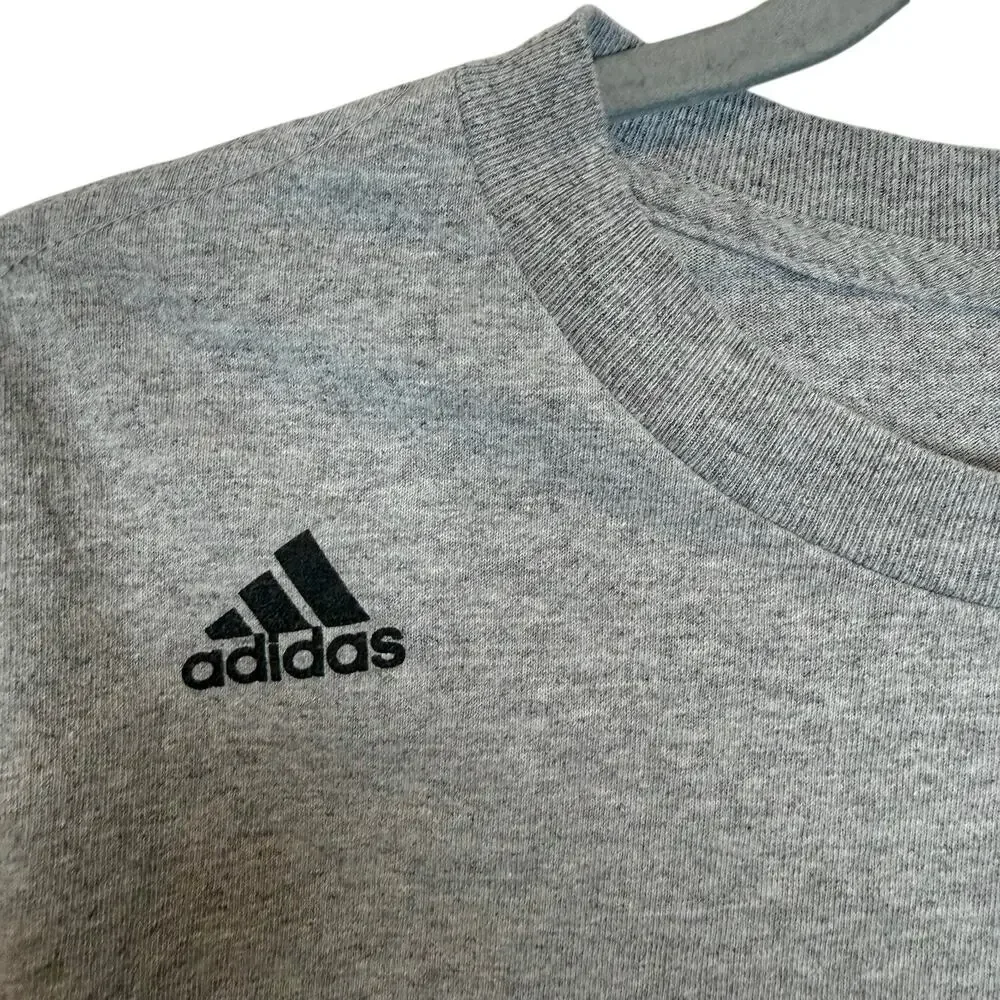 Adidas San Antonio Spurs Sweatshirt Men Medium Gray #2 Kawhi Leonard Long Sleeve